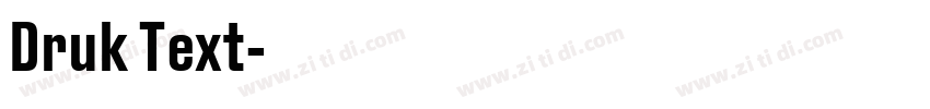 Druk Text字体转换